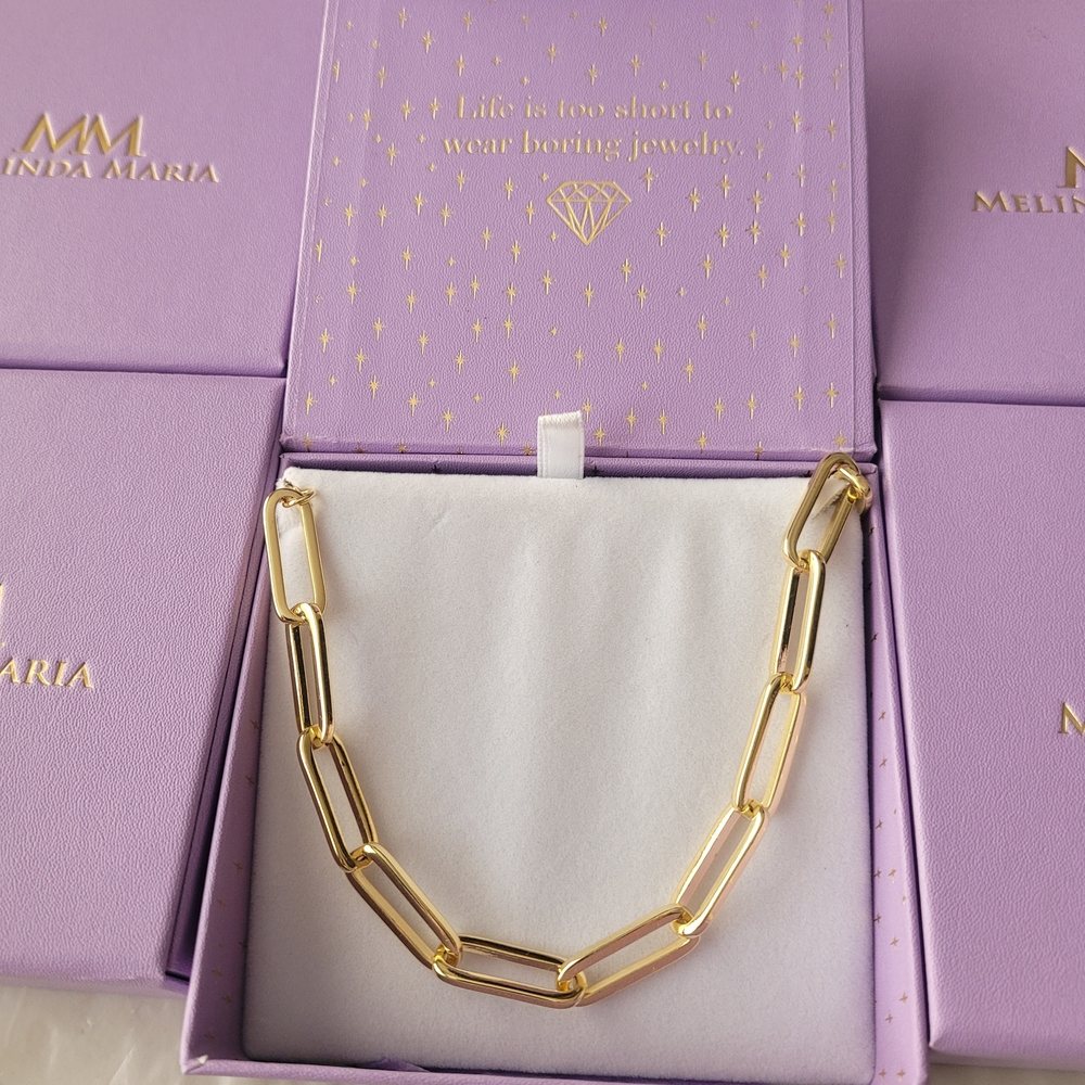 Melinda Maria Gold Chain Necklace